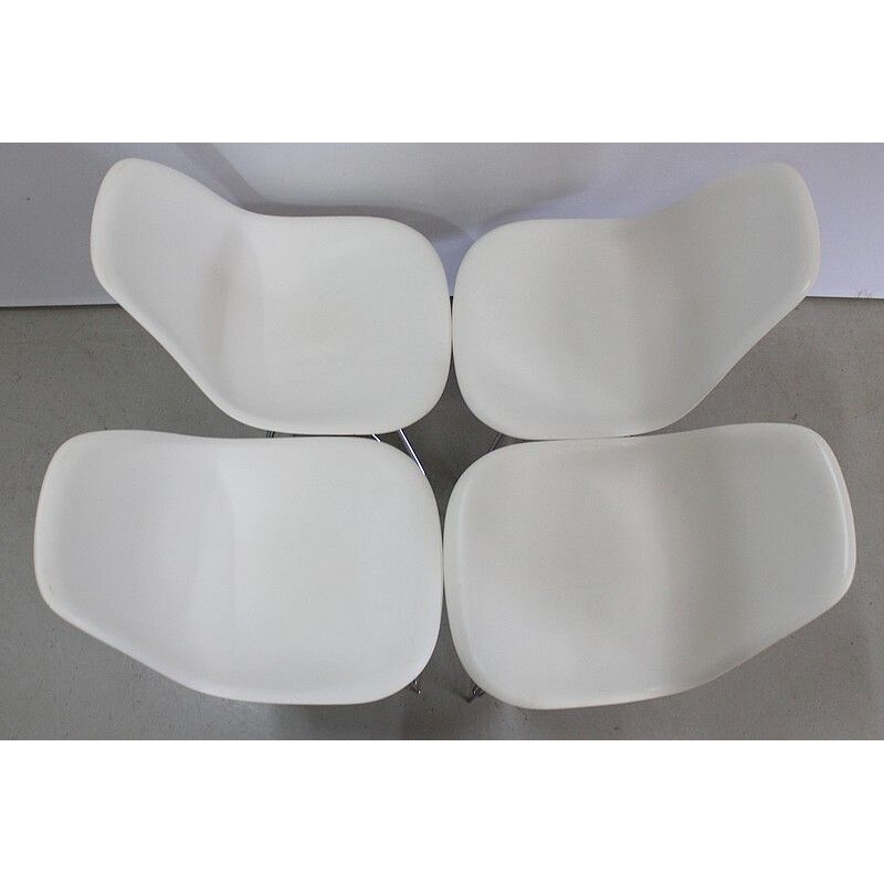 Lot de 4 chaises vintage modèle DSR par Ray et Charles Eames pour Vitra, 1960