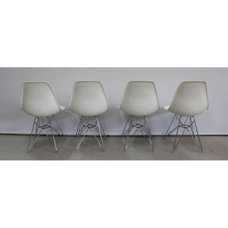 Satz von 4 Vintage-Stühlen Modell DSR von Ray und Charles Eames für Vitra, 1960