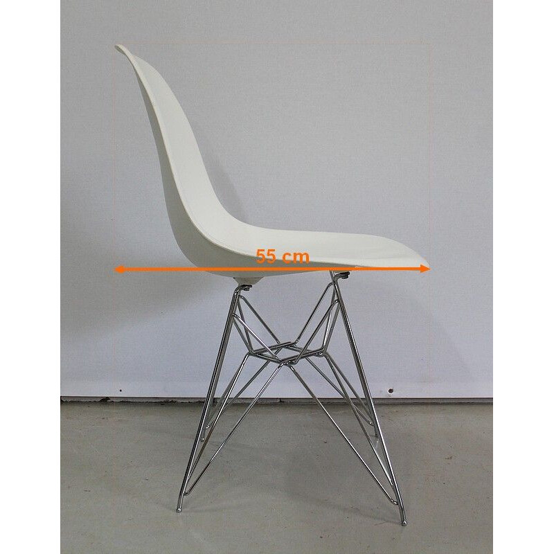 Lot de 4 chaises vintage modèle DSR par Ray et Charles Eames pour Vitra, 1960