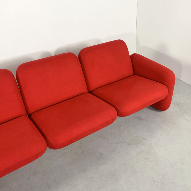 3-seater Chiclet vintage sofa by Ray Wilkes for Herman Miller, 1970s