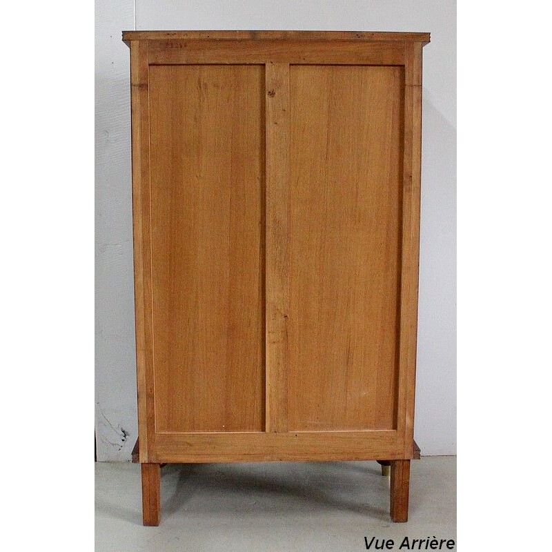 Vintage mahogany, rosewood and sycamore wardrobe by J. Leleu, 1940s