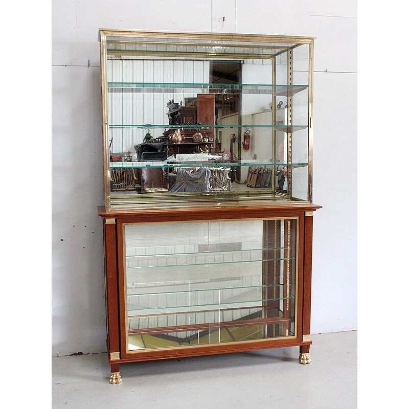 Luxury vintage solid mahogany shop window, 1940s