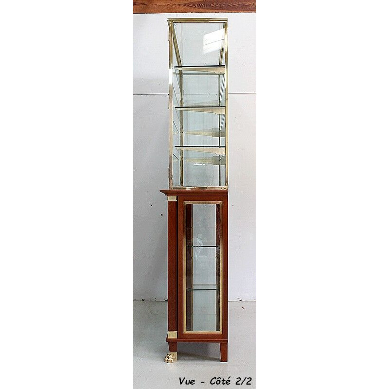 Vintage-Luxus-Ladenvitrine aus massivem Mahagoni, 1940