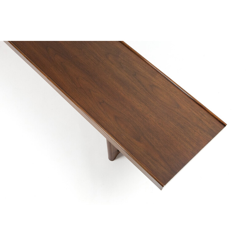 Norwegian Bruksbo bench in walnut, Torbjørn AFDAL - 1960s