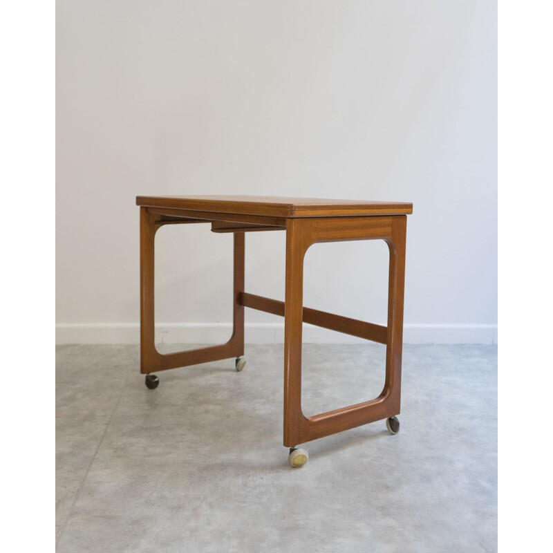 Set of vintage teak table and stools model Triform by Mcintosh, UK 1960s