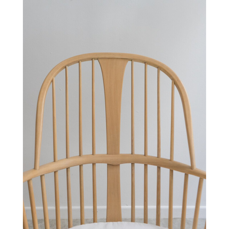 Elmwood and beechwood vintage rocking chair model 7912 by L. Ercolani for Ercol, UK 1960s