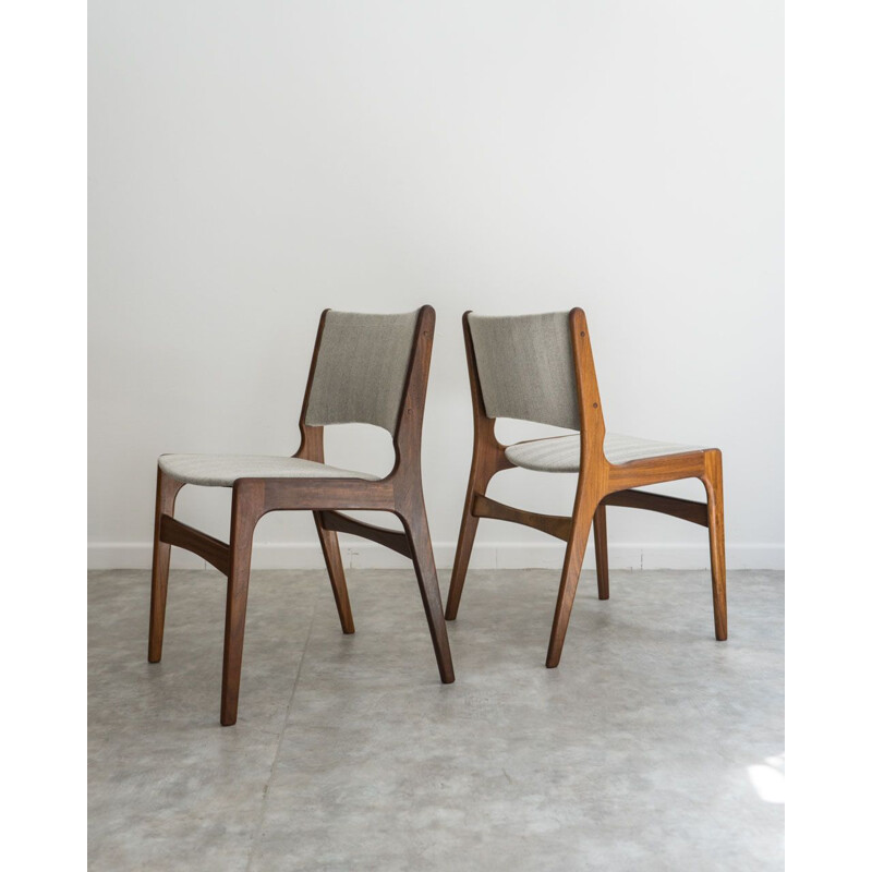 Set of 4 vintage chairs model 89 by Erik Buch for Anderstrup Møbelfabrik, Denmark 1960s