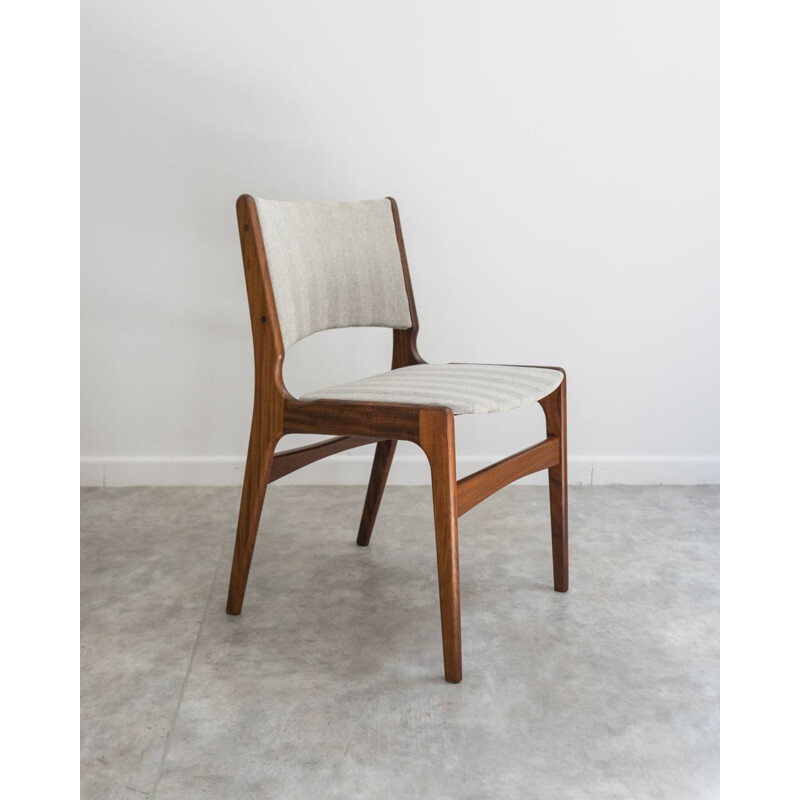 Set of 4 vintage chairs model 89 by Erik Buch for Anderstrup Møbelfabrik, Denmark 1960s