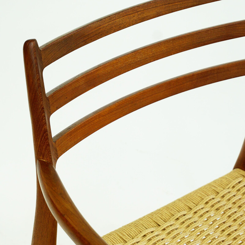 Vintage teak chair mod.62 by Niels Otto Moller, Denmark 1962