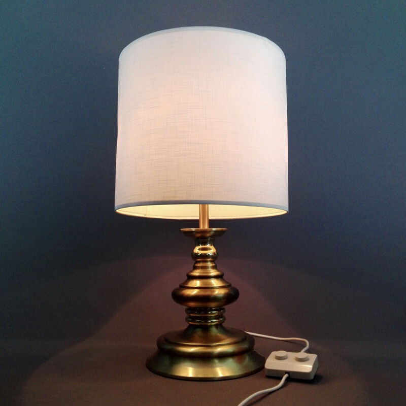 Vintage solid brass table lamp, Italy 1960s