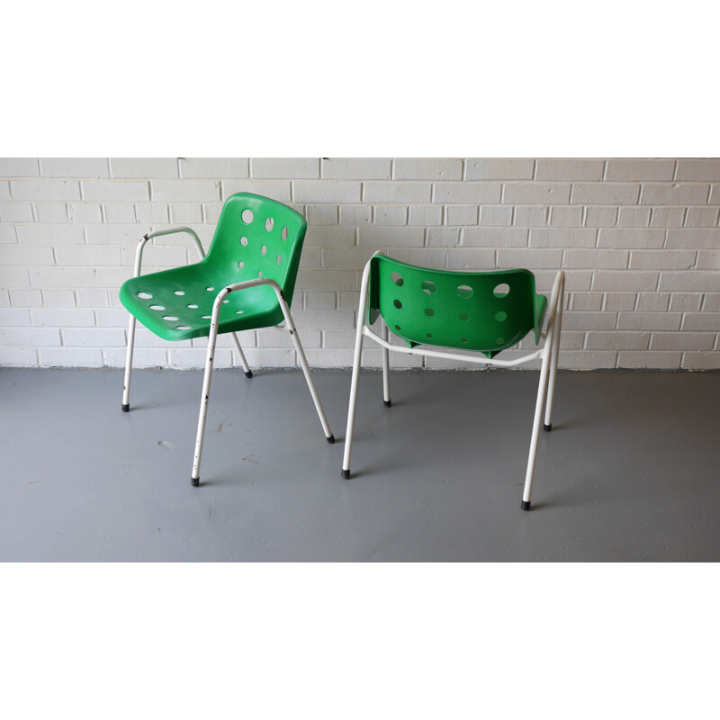 Pair of Hille 'Polo' armchairs in polypropylene, Robin DAY - 1975