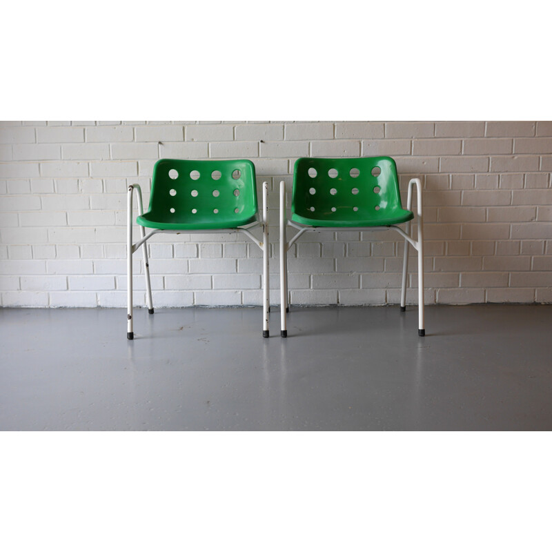 Paire de chaises "Polo" Hille en Polypropylène, Robin DAY - 1975