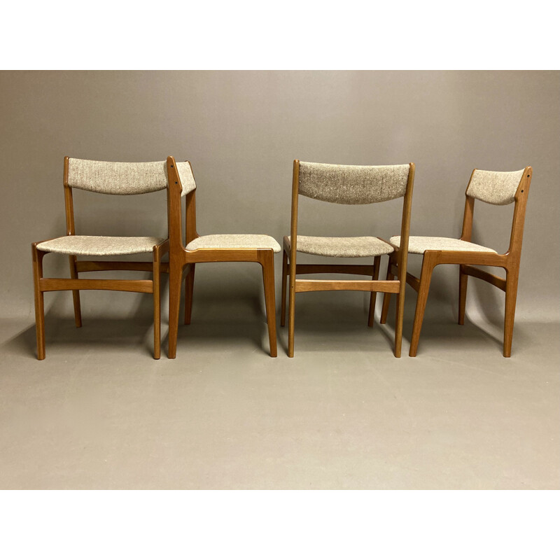 Vintage dining room set by Erick Buck, Scandinavian 1950s