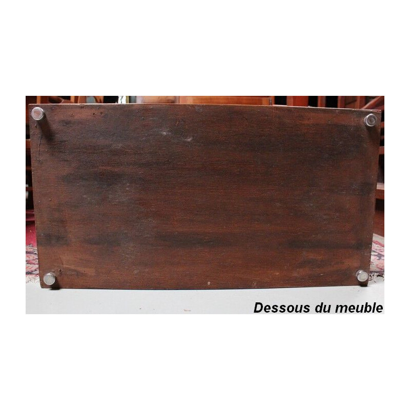 Vintage-Konsole aus Holz von den Inseln, Art Déco