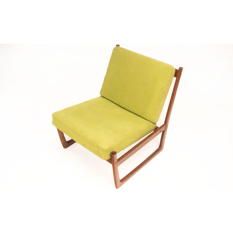 Vintage teak armchair by Peter Hvidt & Orla Molgaard for France & Son, Denmark 1950s