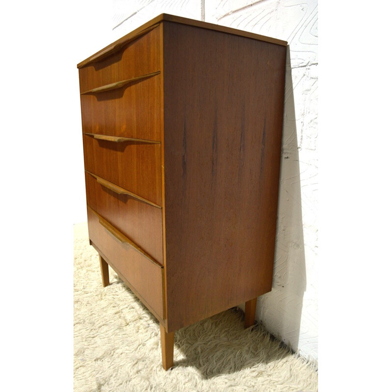 Vintage chest of drawers in teak - 1960s