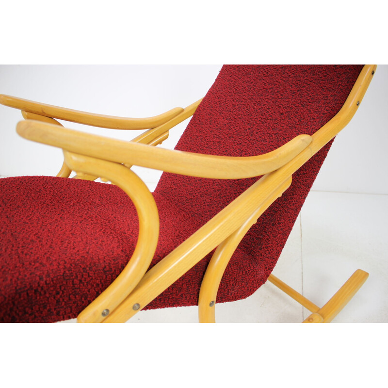 Mid century rocking chair for Ton, Czechoslovakia 1970s