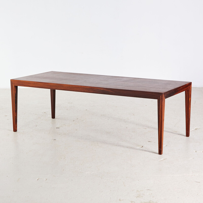 Vintage rosewood coffee table by Severin Hansen, Denmark 1960