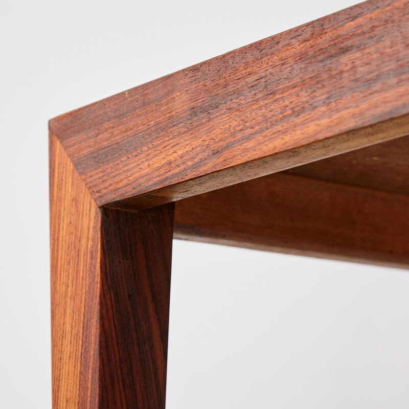 Mesa de café Vintage rosewood por Severin Hansen, Dinamarca 1960