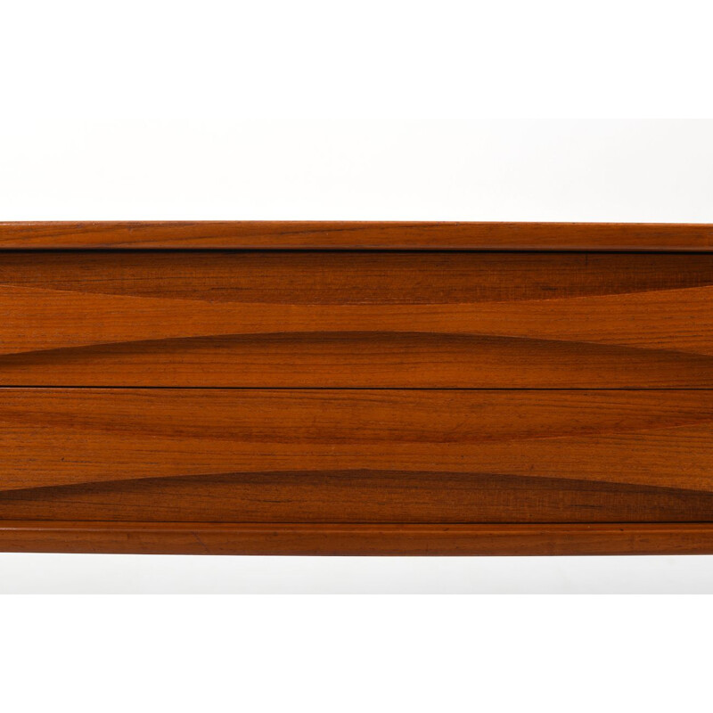 Teak vintage Triennale chest of drawers by Arne Vodder for Helge Sibast Furniture, Denmark 1950s