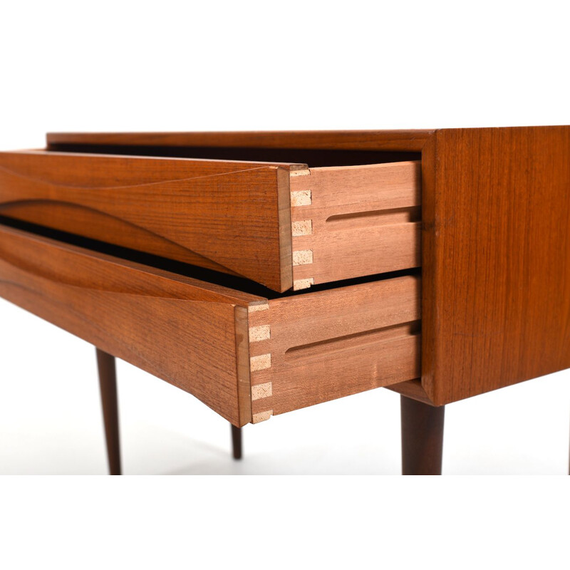 Teak vintage Triennale chest of drawers by Arne Vodder for Helge Sibast Furniture, Denmark 1950s