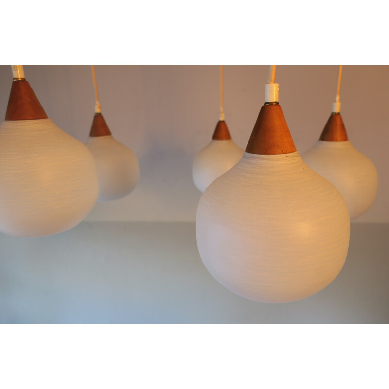 Luxus five light chandelier, Uno & Östen KRISTIANSSON - 1960s