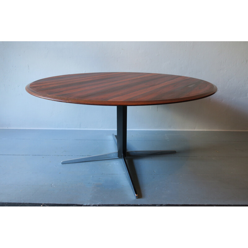 Circular dining table in rosewood, Wilhelm RENZ - 1960s