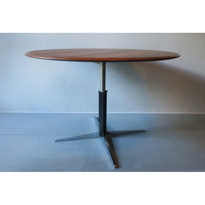 Table à repas circulaire en palissandre, Wilhelm RENZ - 1960