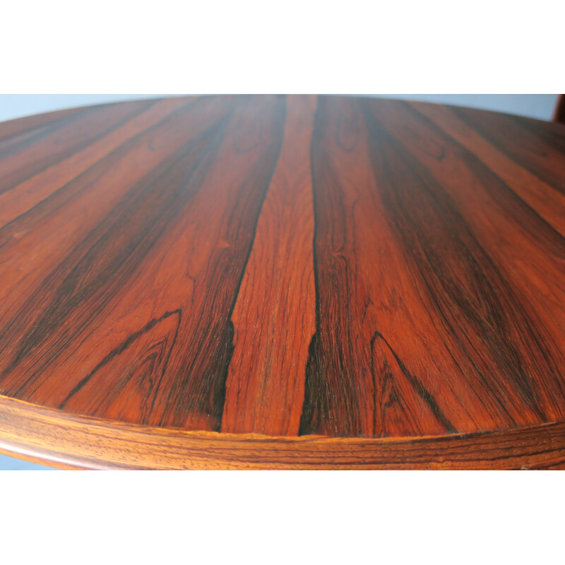 Circular dining table in rosewood, Wilhelm RENZ - 1960s
