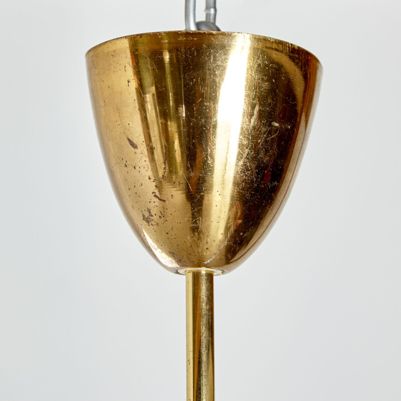 Vintage brass sputnik chandelier by Emil Stejnar for Rupert Nikoll, 1950