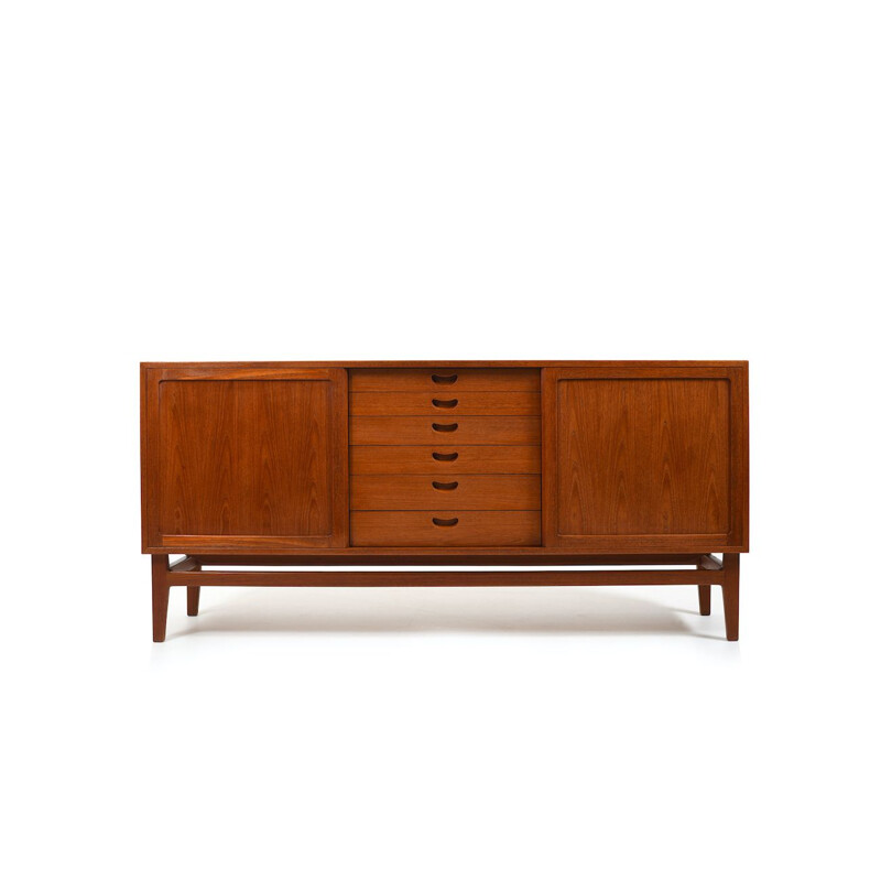 Enfilade vintage in teak di Thorald Madsen København, 1950