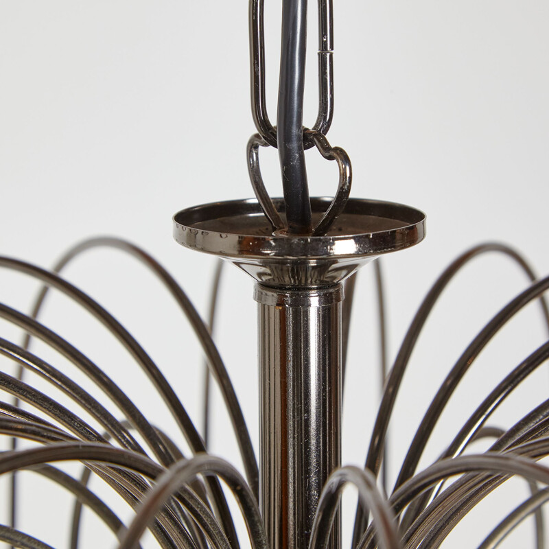 Murano glass vintage chandelier by Paolo Venini for Eurolux, 1970s