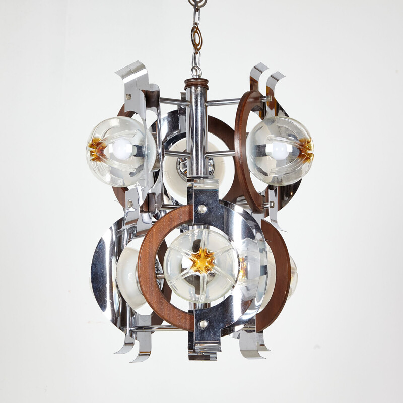 Vintage Italian Mazzega chandelier, 1970s