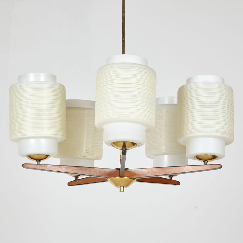 Rupert Nikoll vintage chandelier, 1950s