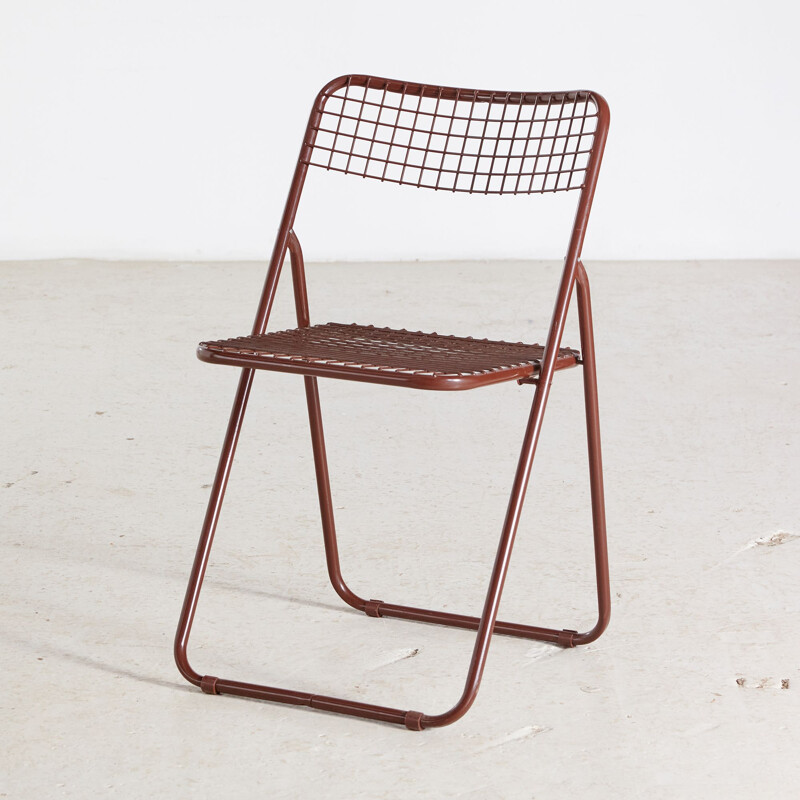 Silla plegable vintage Ted Net de Niels Gammelgaard para Ikea, 1970