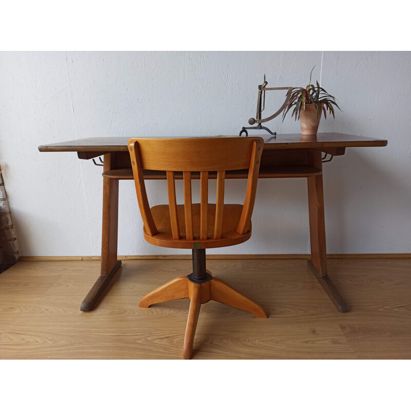 Mid century school desk, Germany 1950s