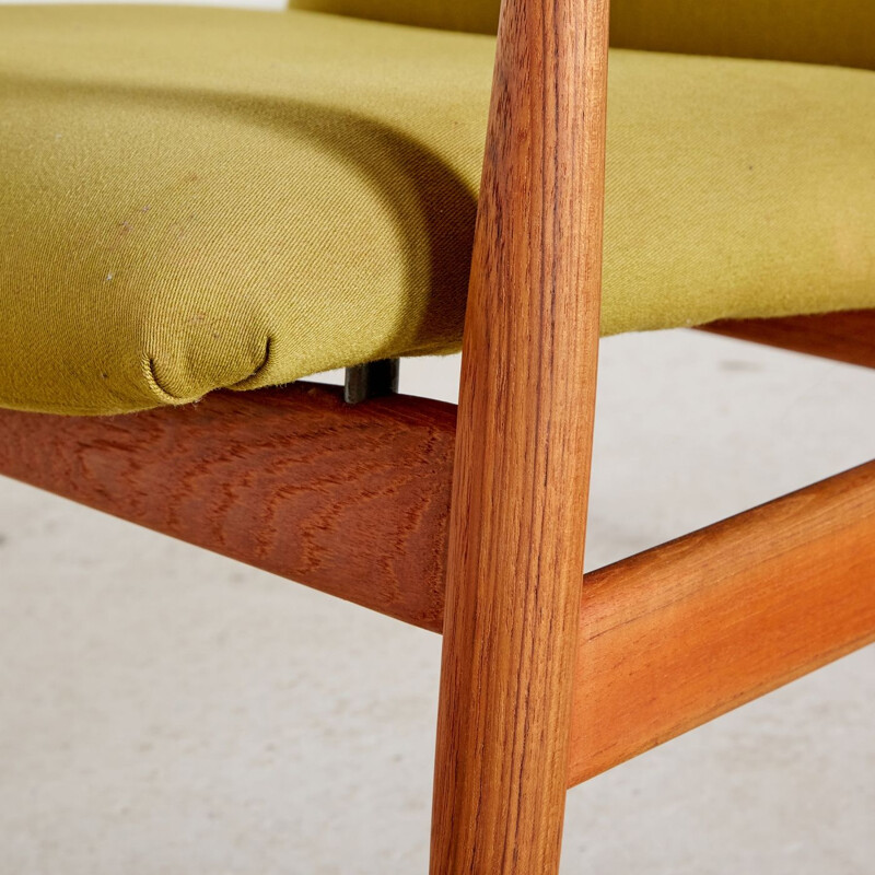 Pair of vintage model 138 teak armchairs by Finn Juhl, 1960s