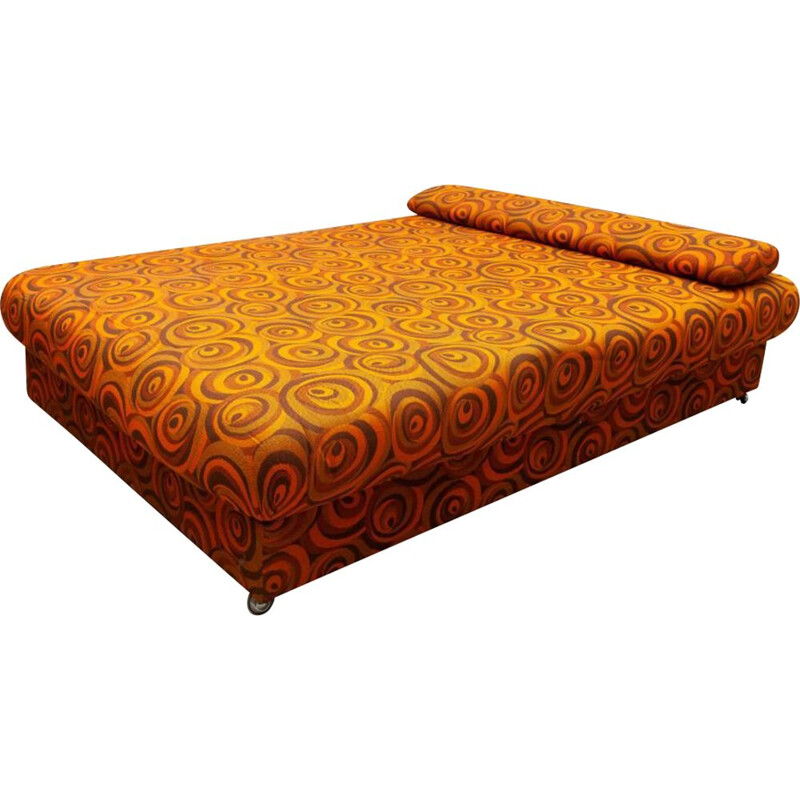 Vintage psychedelic daybed with chest, Germany 1970s