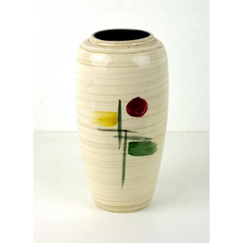 Vase vintage avec motif abstrait
