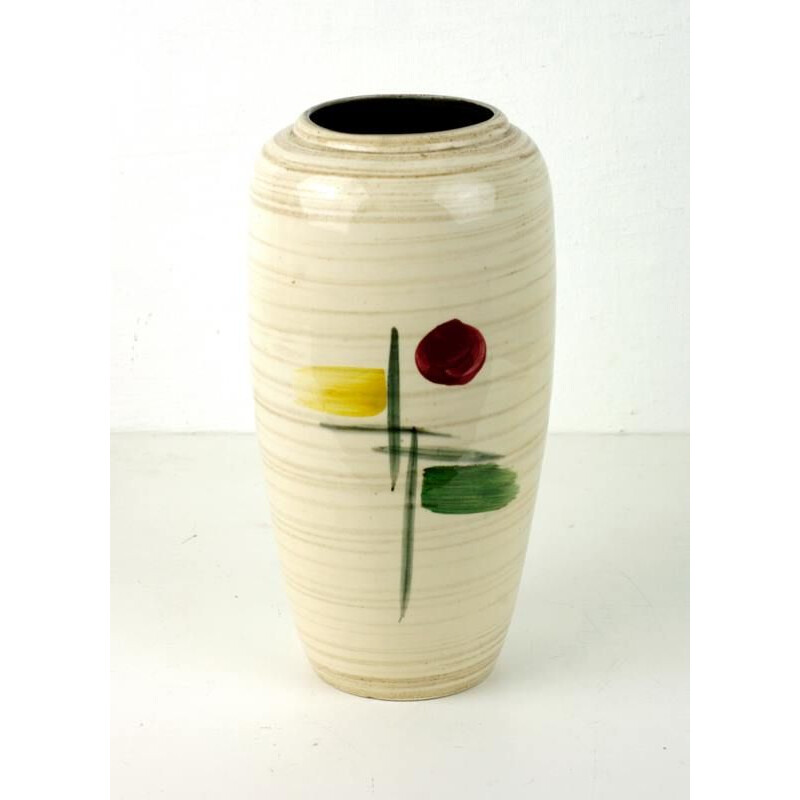 Vintage vase with abstract pattern