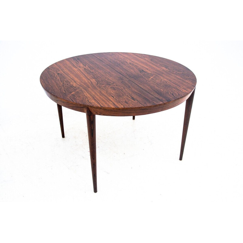 Vintage round rosewood dining set by Niels O. Møller, Denmark 1960s