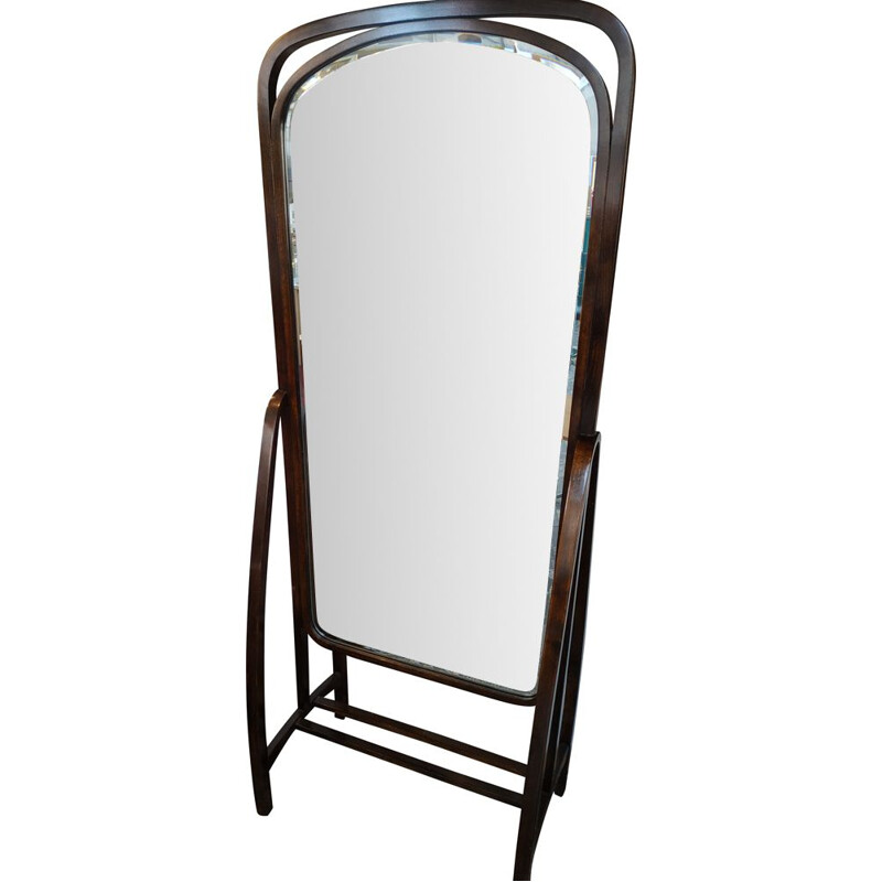 Vintage standing mirror by Thonet Wien, 1900s