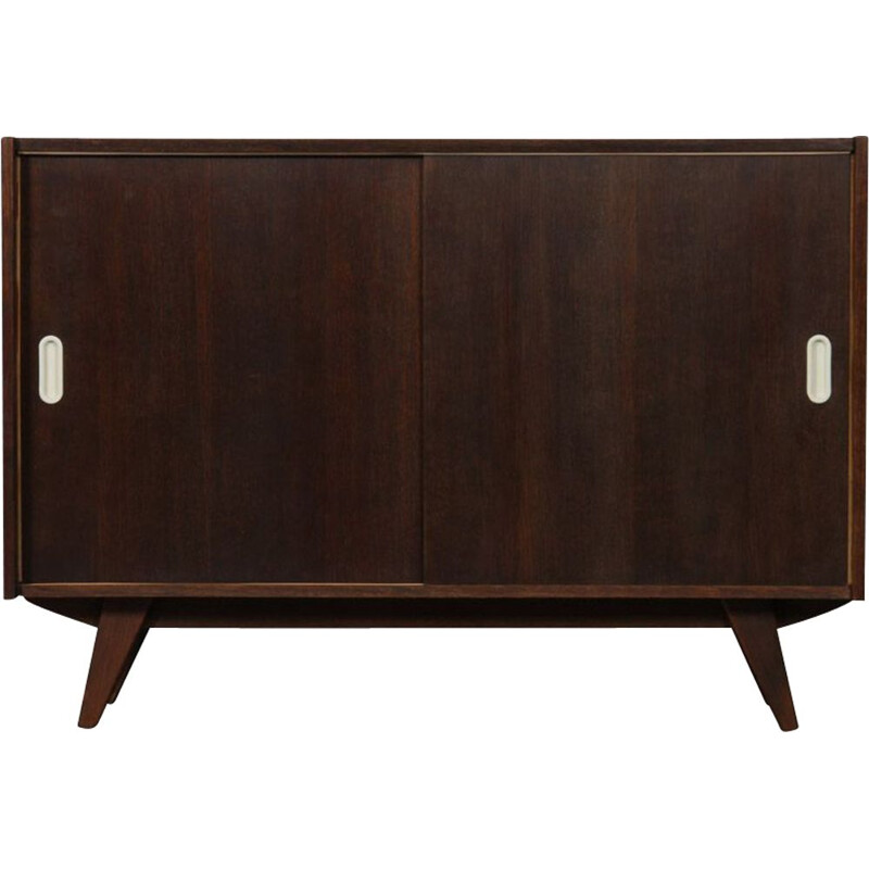 Vintage Sideboard aus dunkler Eiche Modell U-452 von Jiri Jiroutek für Interier Praha, 1960