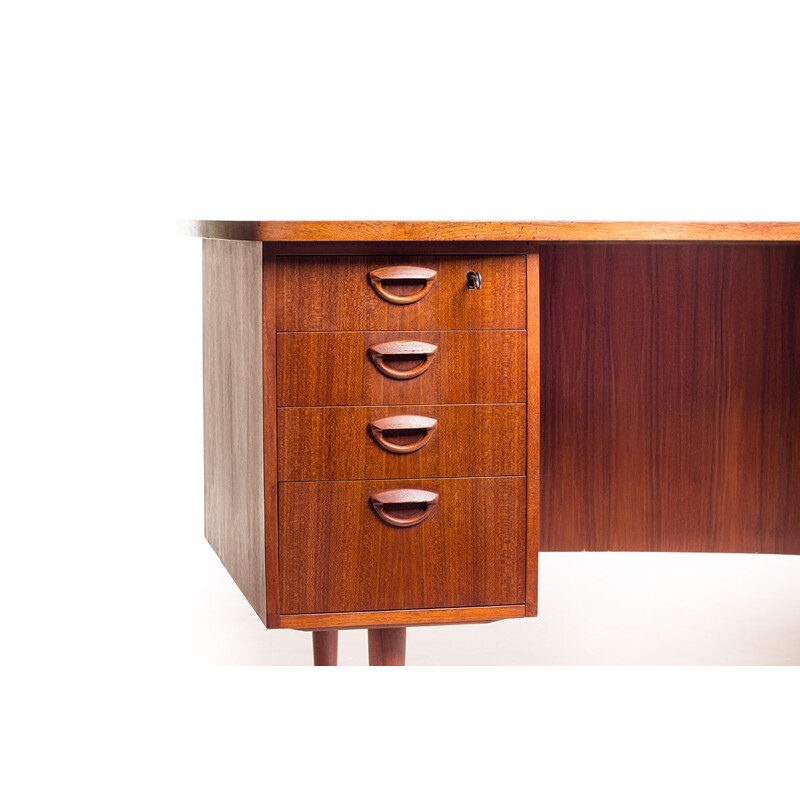 Feldballes Møbelfabrik “Kidney” desk in teak with matching chair, Kai KRISTIANSEN - 1950s