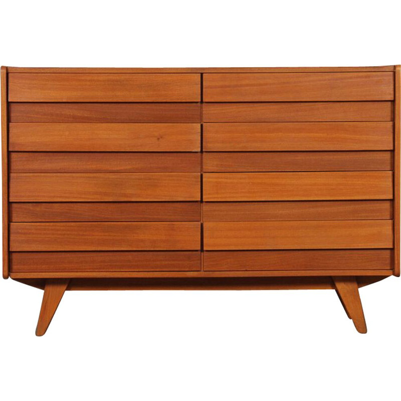 Vintage mahogany chest of drawers by Jiri Jiroutek for Interier Praha, Czechoslovakia 1960s