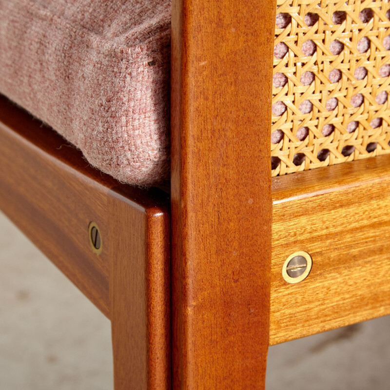 Vintage mahogany living room set by Illum Wikkelsø, 1960s