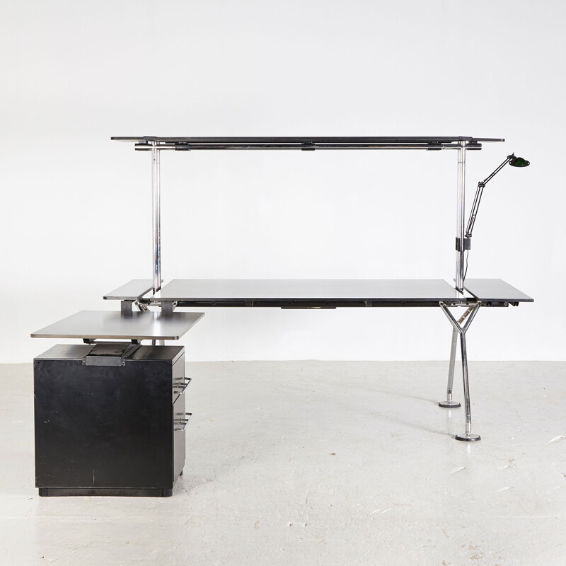 Mid century Nomos desk by Norman Foster for Tecno, Italy 1987