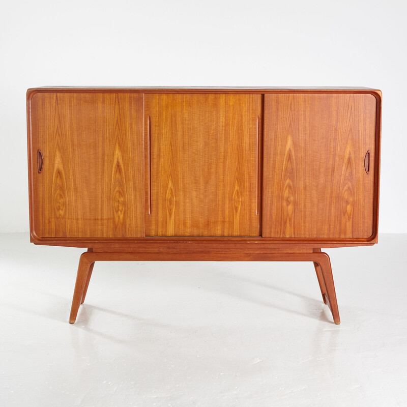 Mid century teak highboard by Clausen & Søn, 1960s