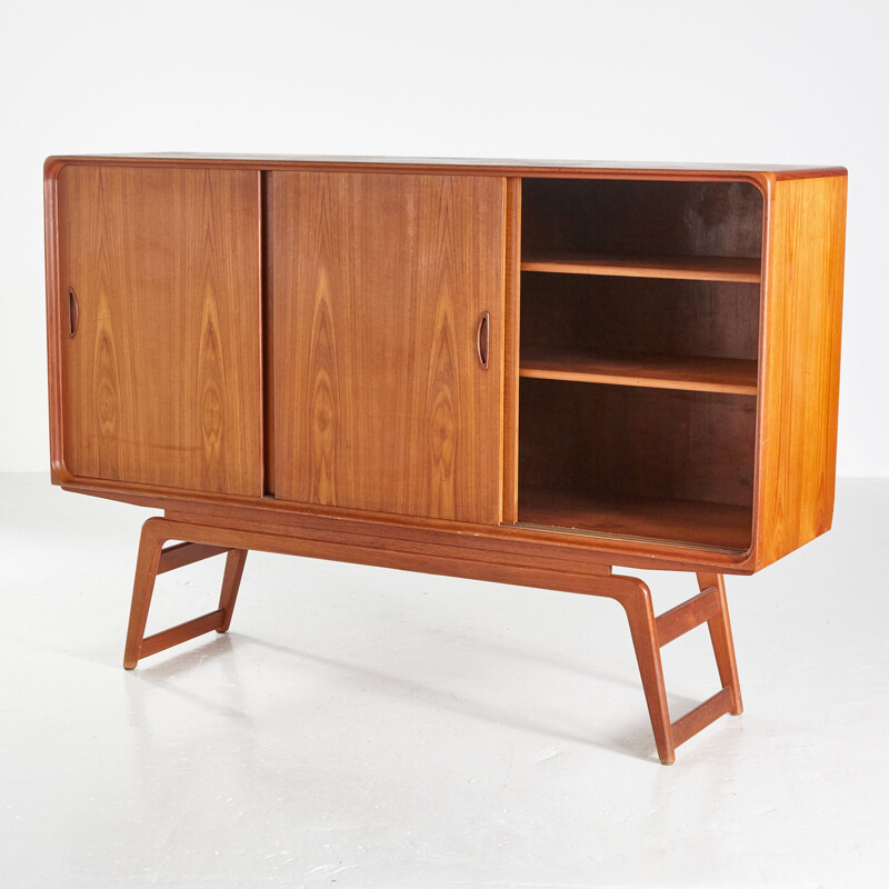 Mid century teak highboard by Clausen & Søn, 1960s