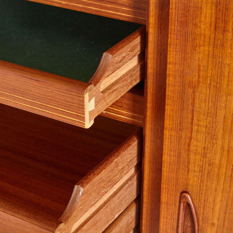 Mid century teak highboard by Clausen & Søn, 1960s